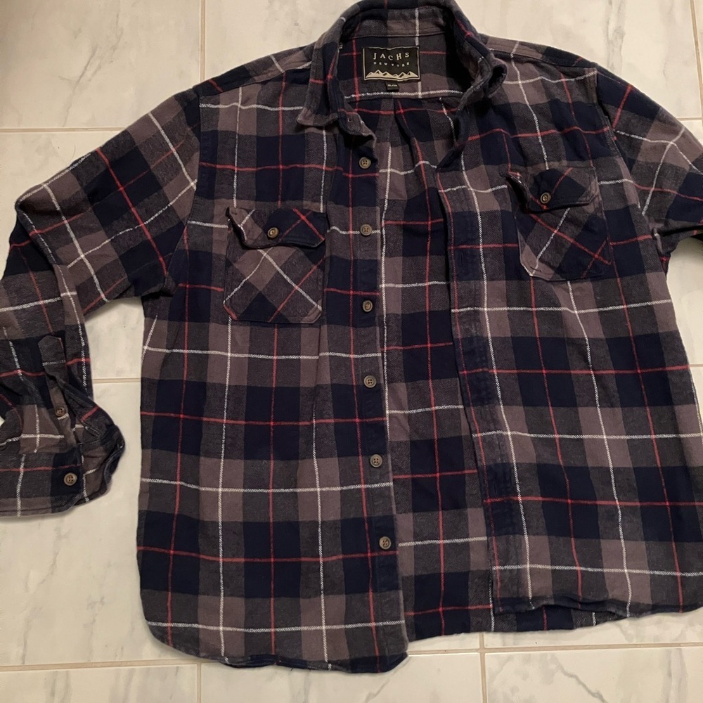 Jachs New York thick warm shirt jacket shacket.   Button up. Collared.  EUC!